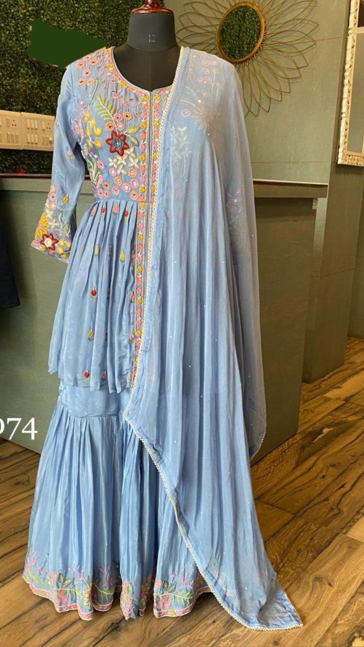 Bivita indowestern dress sangeet dress - Saffronfashionindia