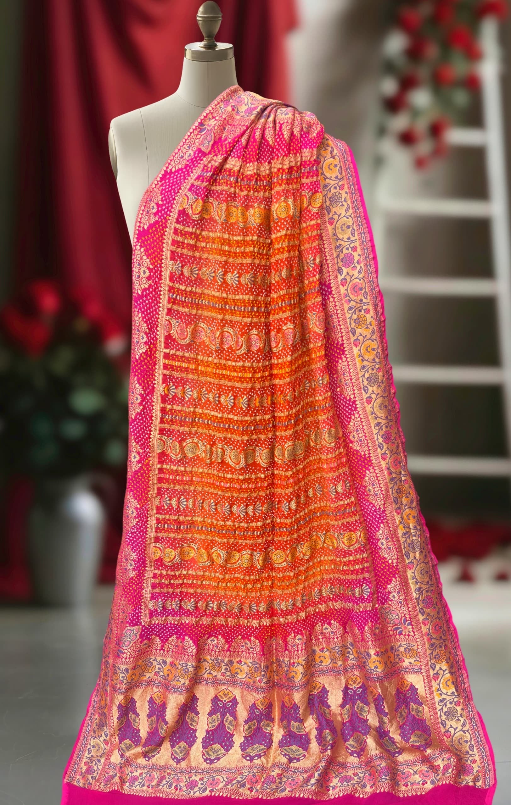 Vahiba khaddi dupatta banarsi dupatta handmade dupatta SaffronFashion