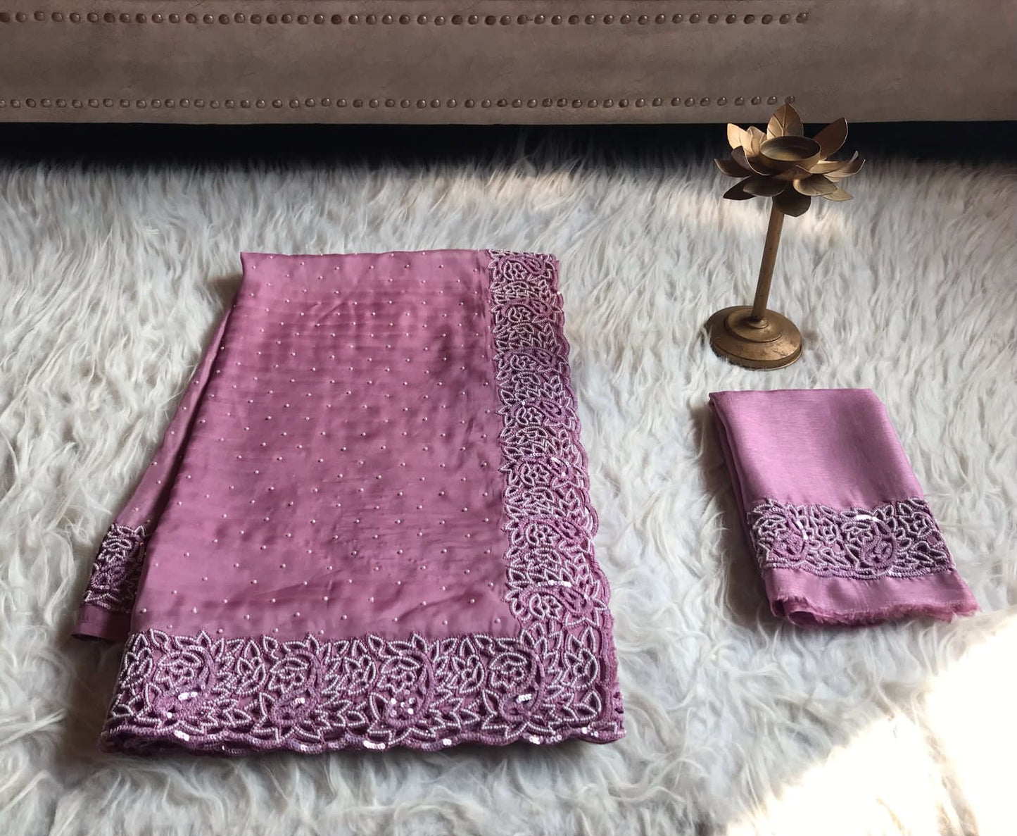 Luxury pink premium Organza Silk Sarees - Saffronfashionindia