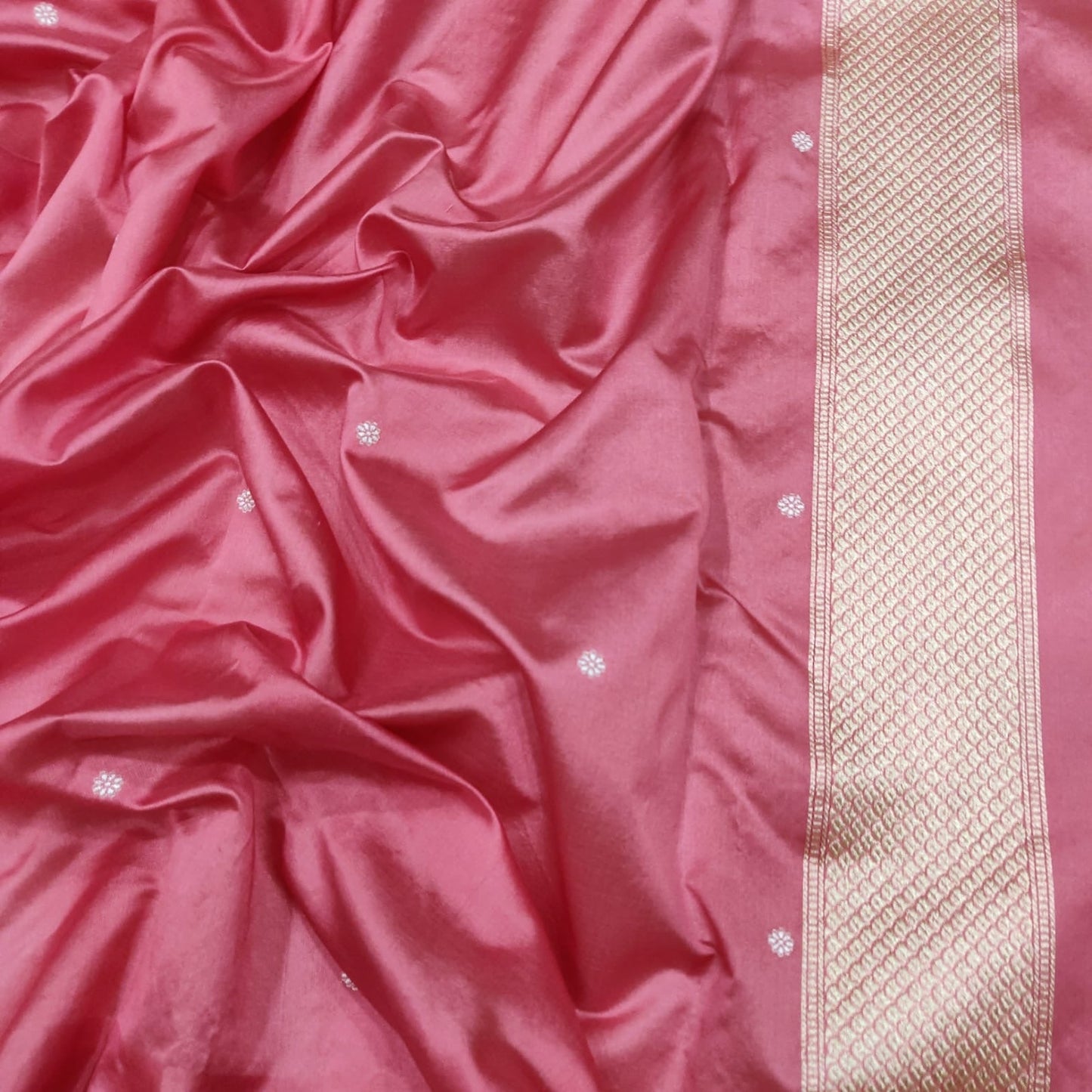 Pirani Kora silk saree handwoven sarees blouse SaffronFashion