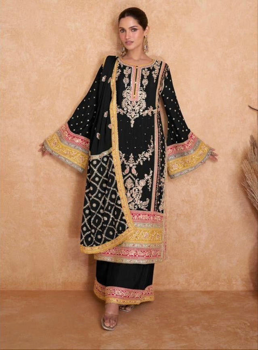 Pakistani inspired dresses Embroidered dress SaffronFashion