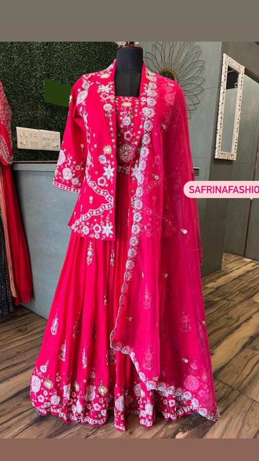 Women Indowestern Dress wedding dress Bridesmaids dress - Saffronfashionindia