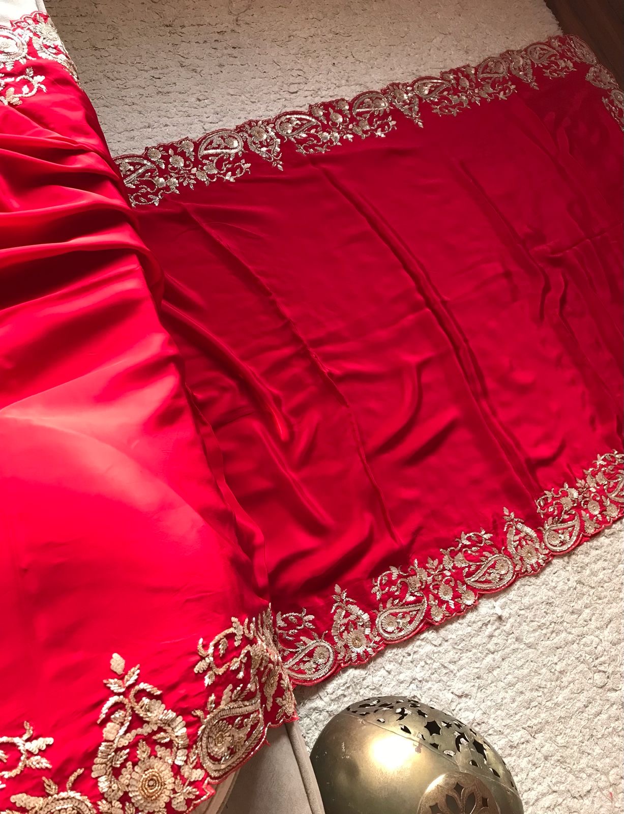 Ravani Bridal saree Indian sari - Saffronfashionindia