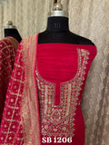 Mirror Handwork Chinon Salwar suit Indian dress