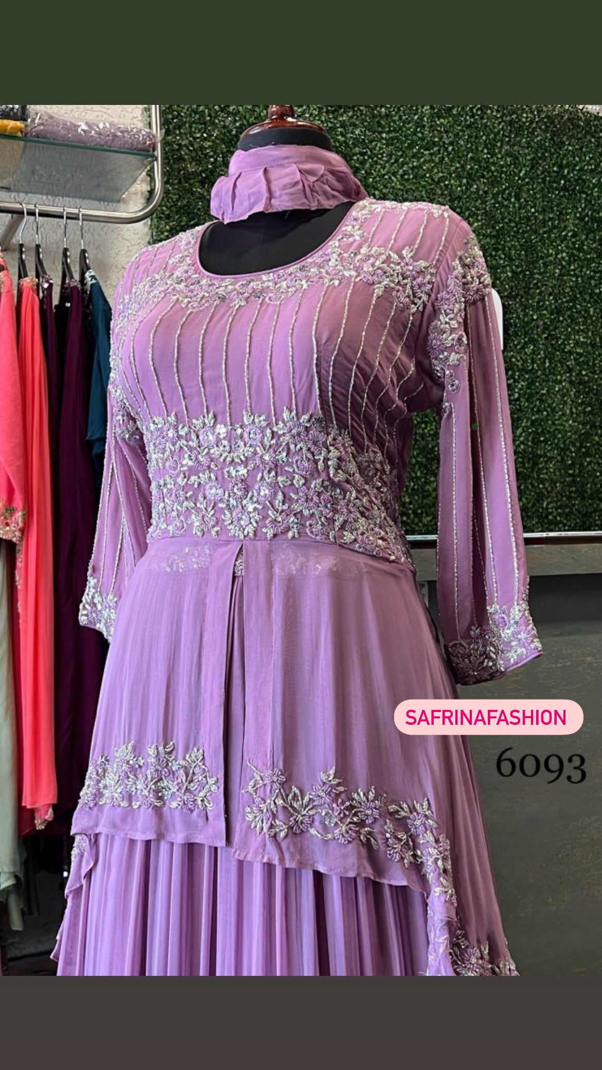 Wedding partywear dress reception dress - Saffronfashionindia
