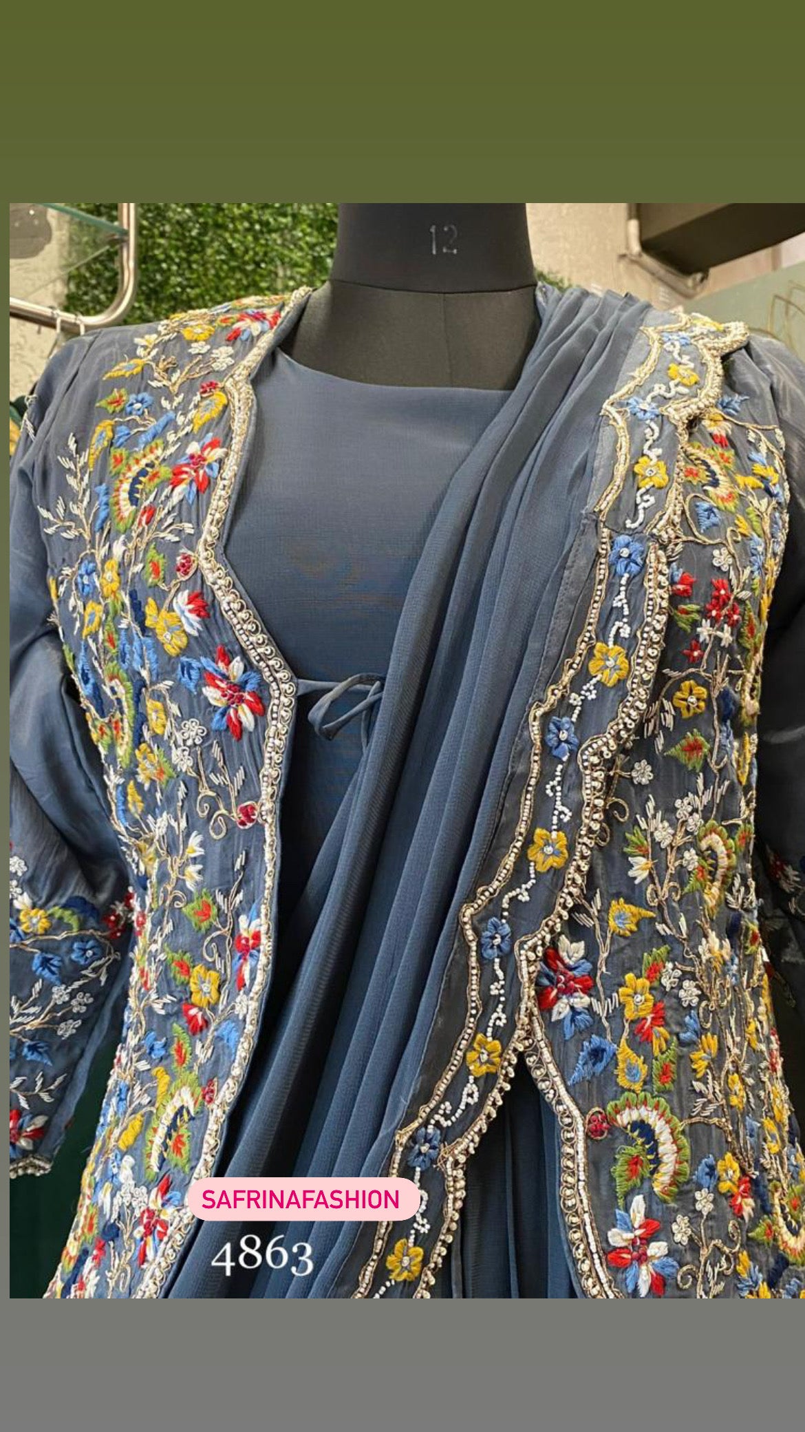 Benita Indowestern Dress Partywear Dress - Saffronfashionindia