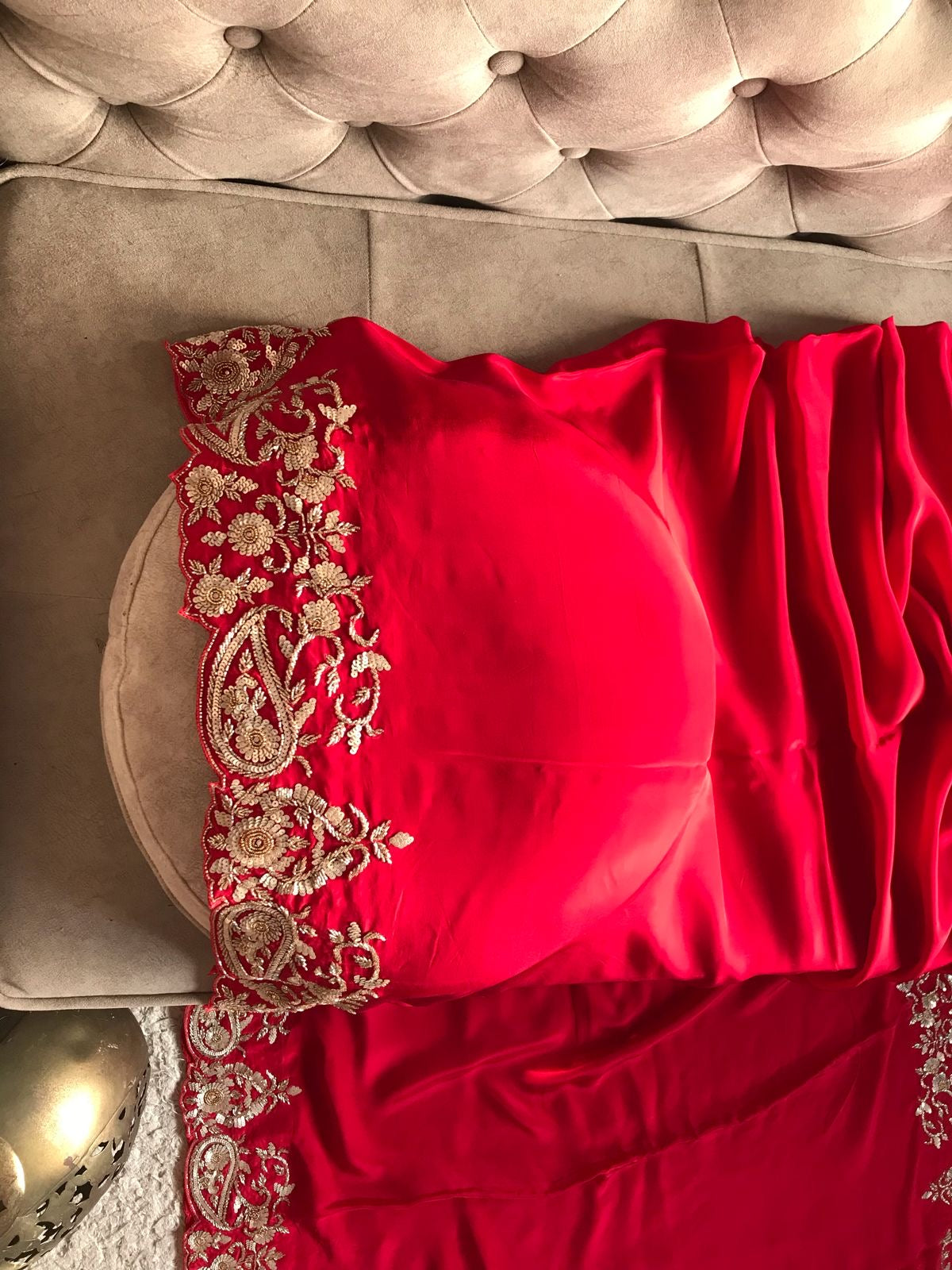 Ravani Bridal saree Indian sari - Saffronfashionindia