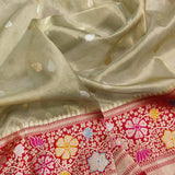 Oliva tissue handwoven saree