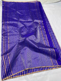 Royal Blue Chanderi saree Indian sarees