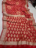 Gottapatti bandhej saree Indian traditional zardosi sarees