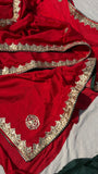 Ramjini chinon crepe Saree Gottapatti sarees