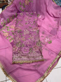 Floral Organza Salwar suit Indian suit punjabi suit