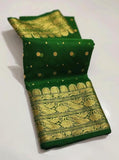 Lamba green Chanderi saree indian sarees