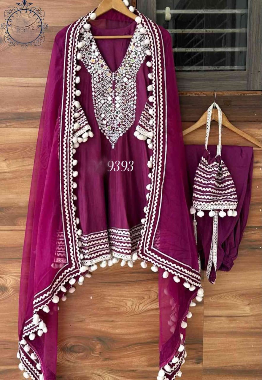 Anarkali designer clothing set women dresses Saffronfashionindia