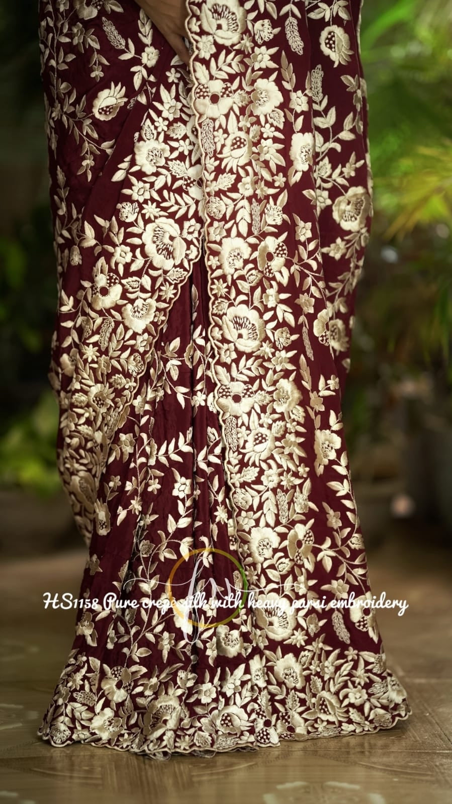 Rimisha Royal embroidered Parsi gara inspired sarees - Saffronfashionindia