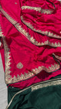 Ramjini chinon crepe Saree Gottapatti sarees