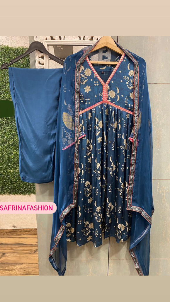 Alia inspired blue dress indian dress