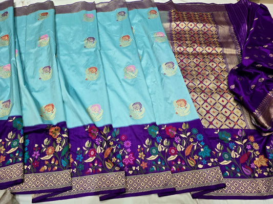 Yubhi Banarsi saree handwoven saree kadwa sarees SaffronFashion