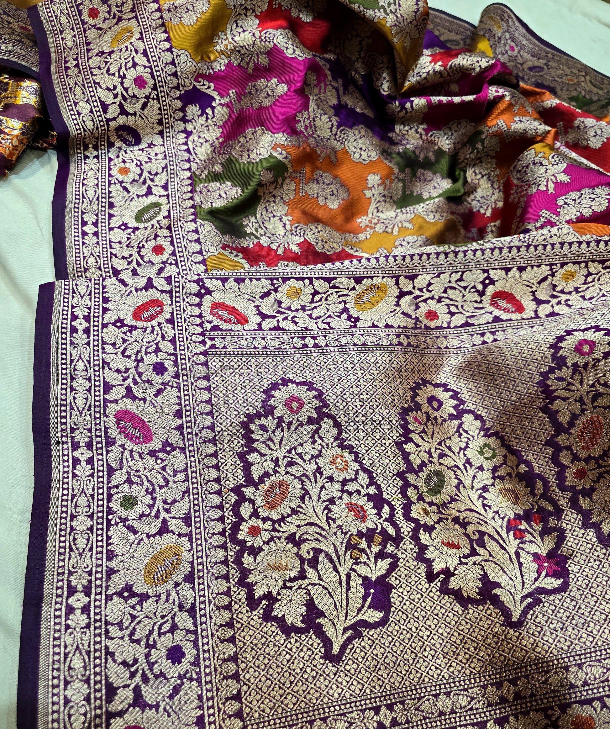 Laboni Banarsi saree katan silk saree rangkat sarees - Saffronfashionindia