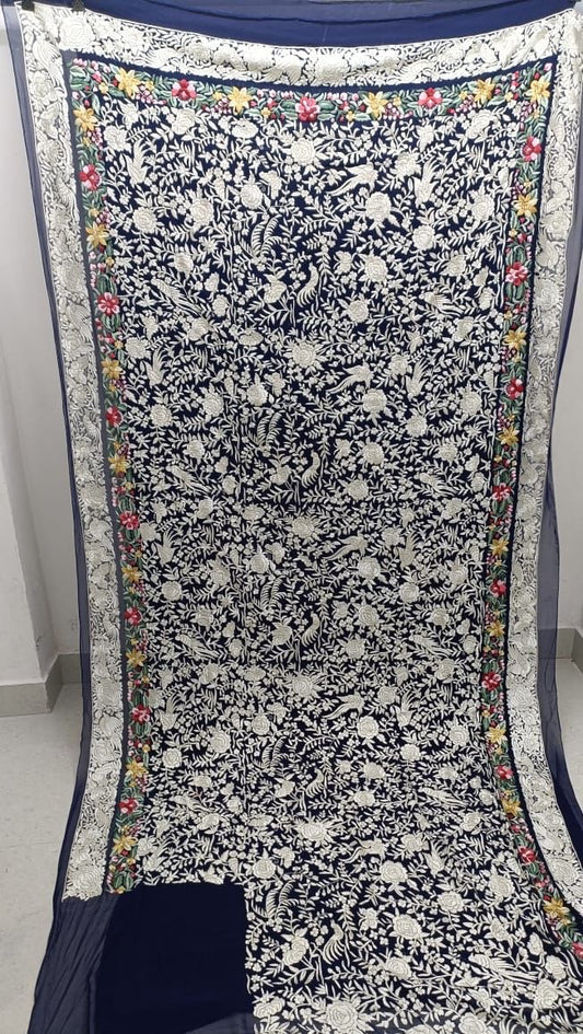 Rosal Authentix Parsi Gara Saree Trebdy Beautiful saree - Saffronfashionindia