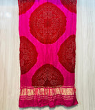 Pink gajji silk dupatta Indian traditional dupatta