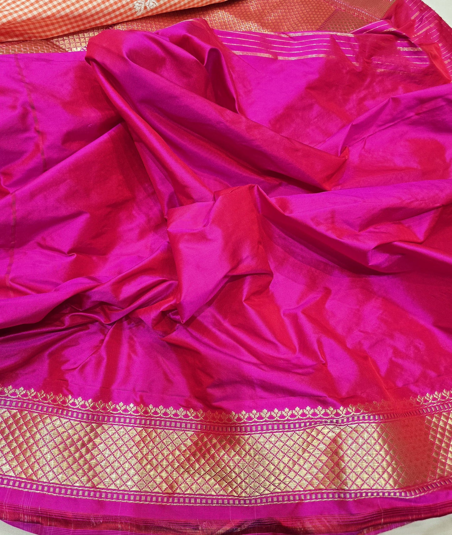 Vahisha Ektara saree Indian traditional sarees katan silk sari Saffronfashionindia