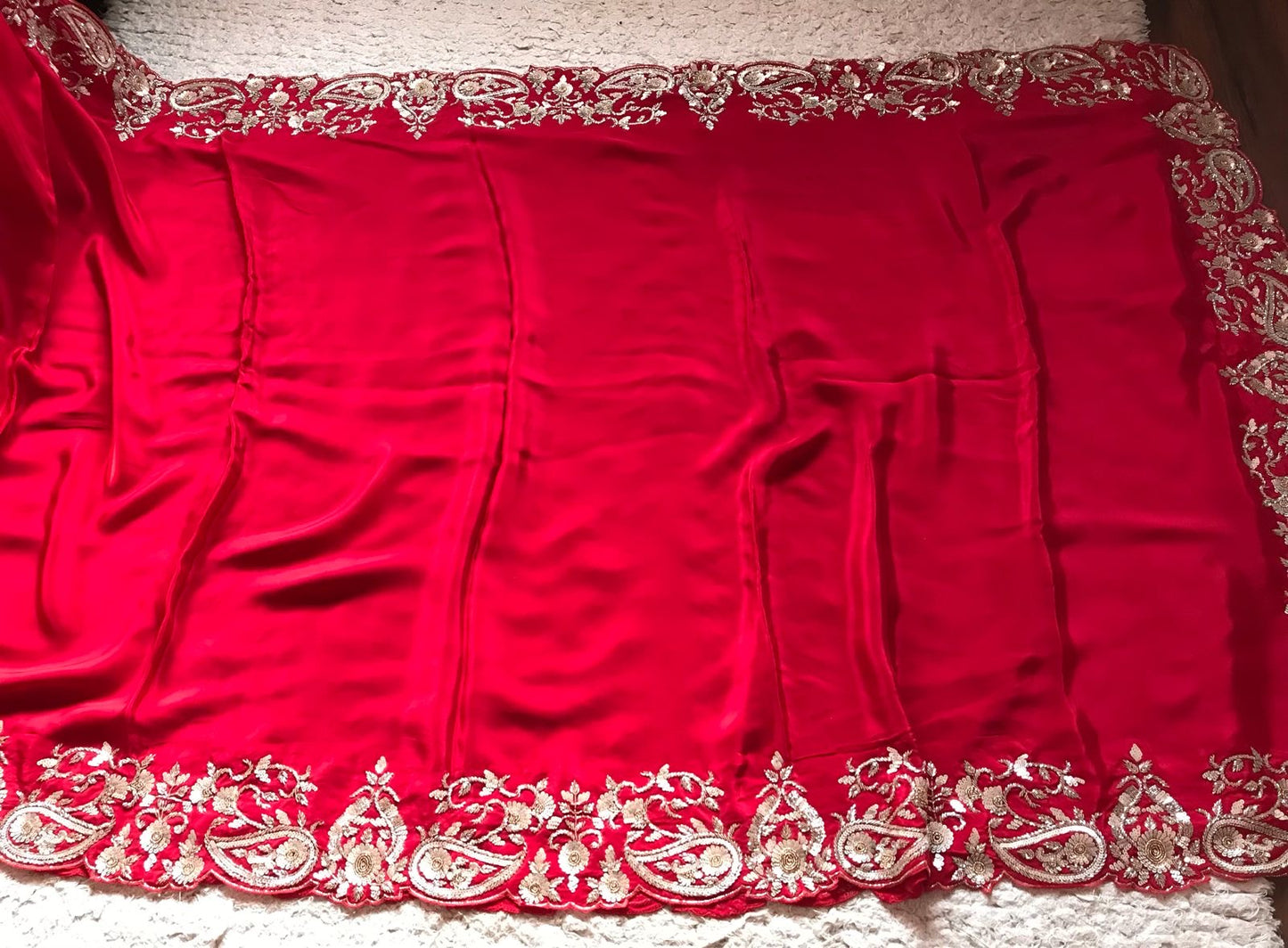 Ravani Bridal saree Indian sari - Saffronfashionindia