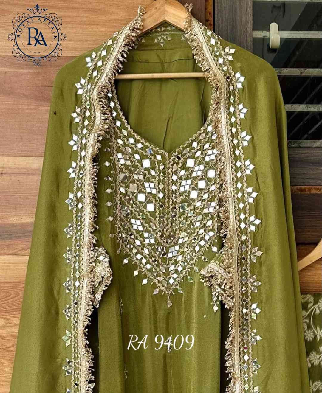 Ravika shimmer dress tissue dress  Indian dress embroidered set SaffronFashion