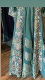 Turquoise Indowestern dress Indian Pakistani Dress