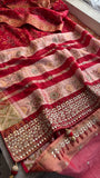 Kora Patola saree handmade saree zardosi saree