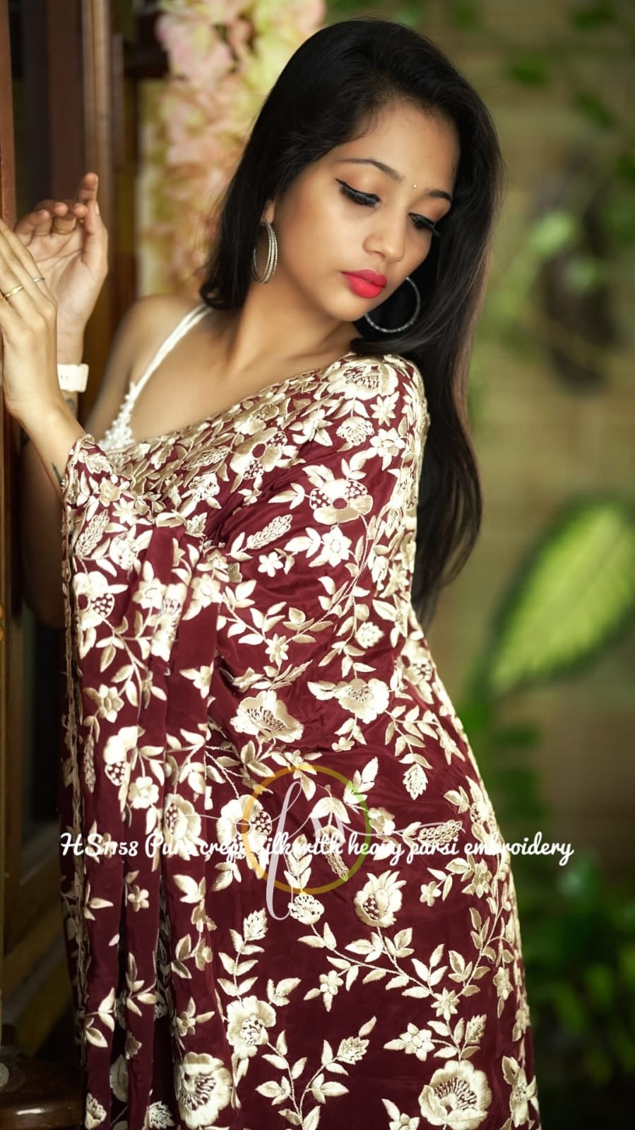 Rimisha Royal embroidered Parsi gara inspired sarees - Saffronfashionindia