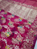 Pink bridal saree Indian beautiful sari