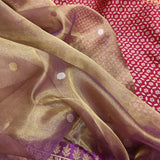 Lamaina tissue saree handwoven Zari booties sarees