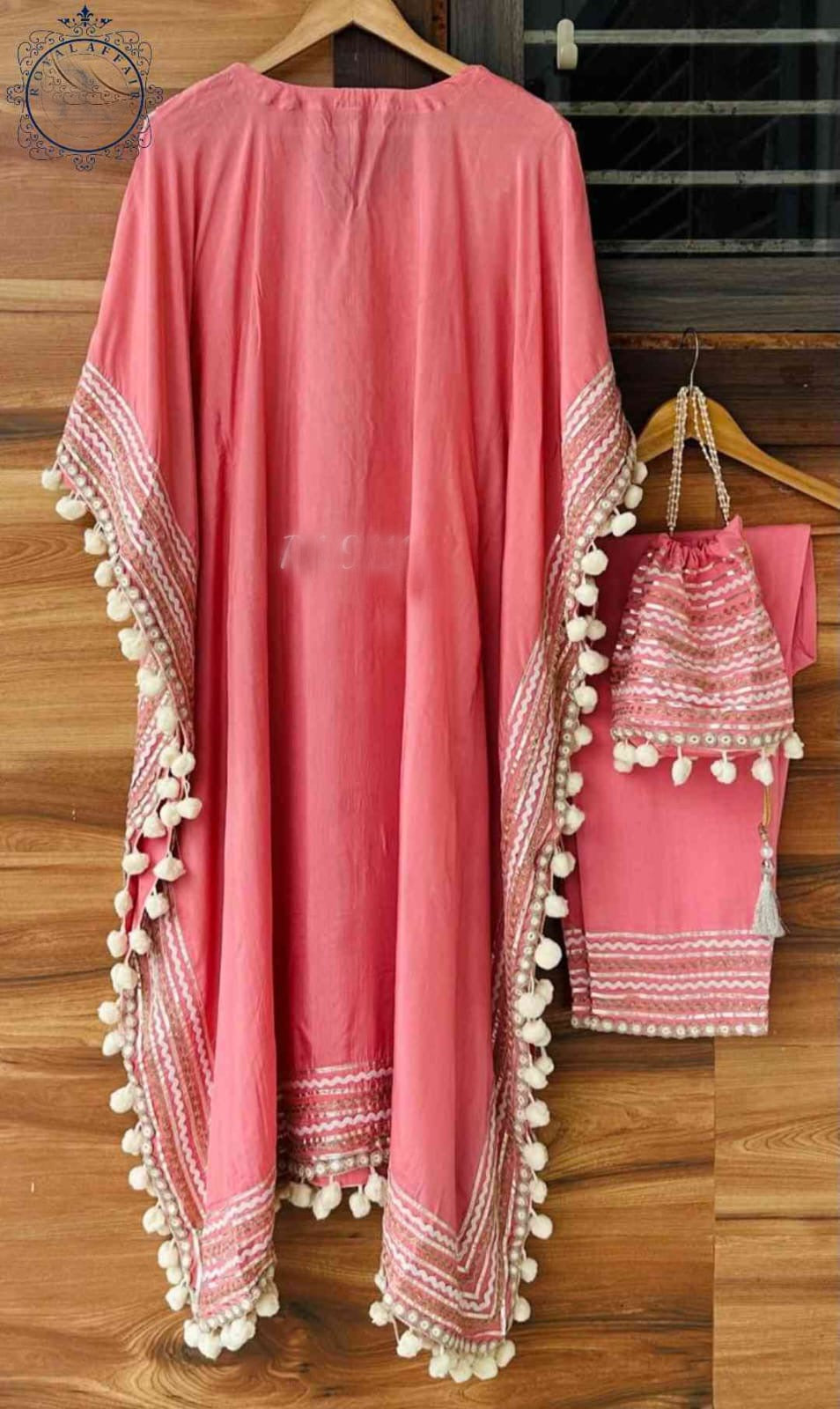 Embroidered Kaftan set partywear kaftan set SaffronFashion