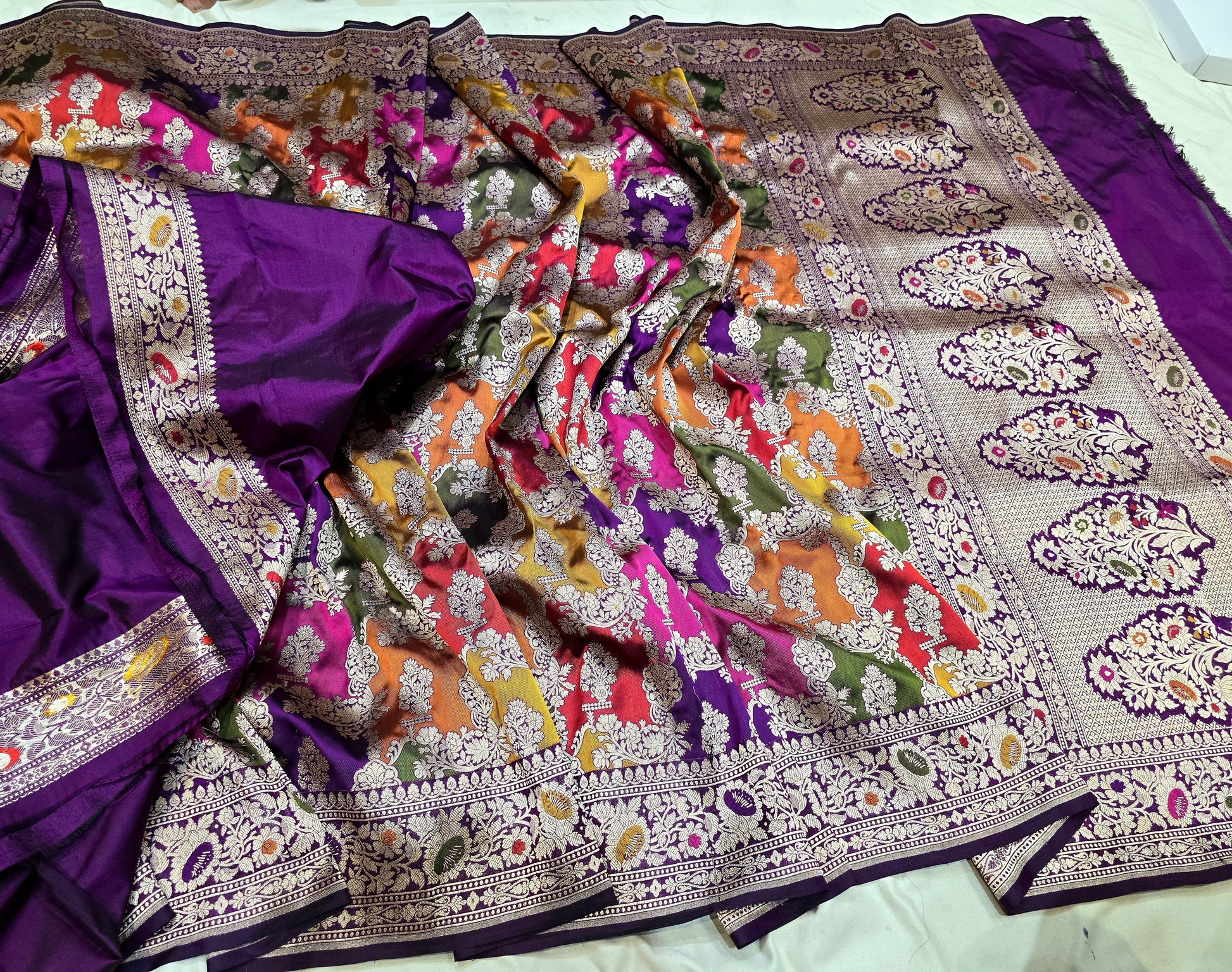 Laboni Banarsi saree katan silk saree rangkat sarees - Saffronfashionindia