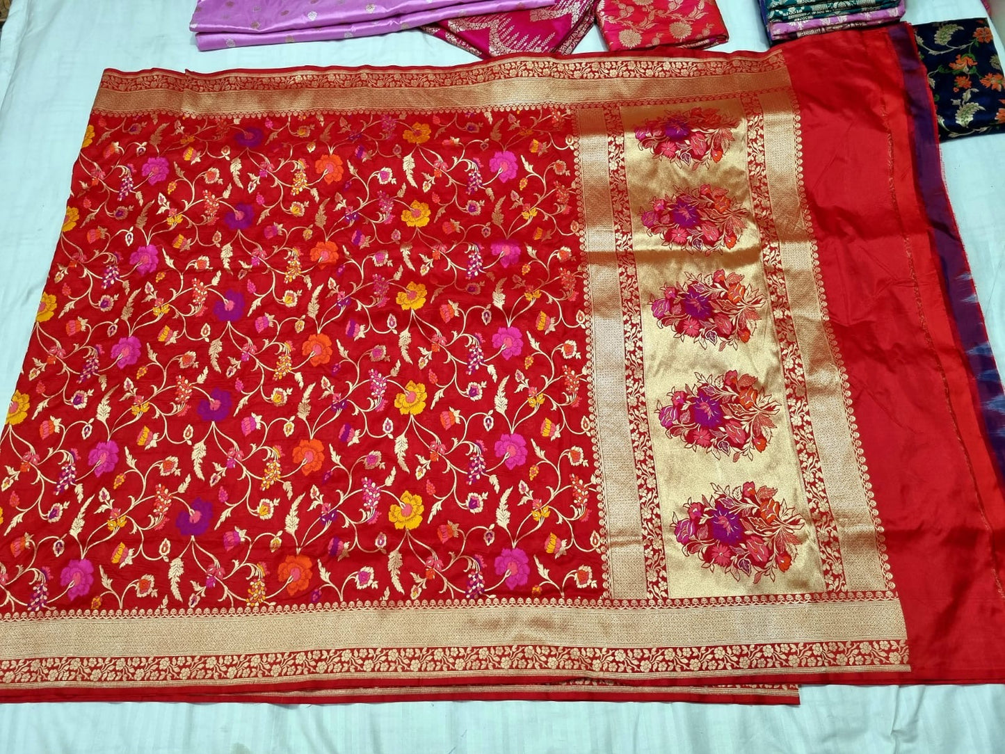 Kunweri banarsi katan silk saree - Saffronfashionindia