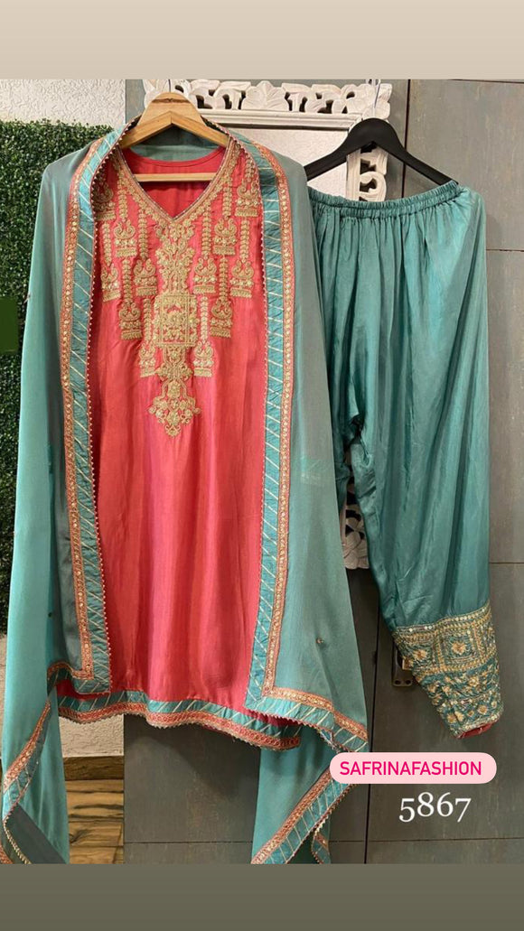 Rozila Mehandi dress Indian Pakistani traditional dress