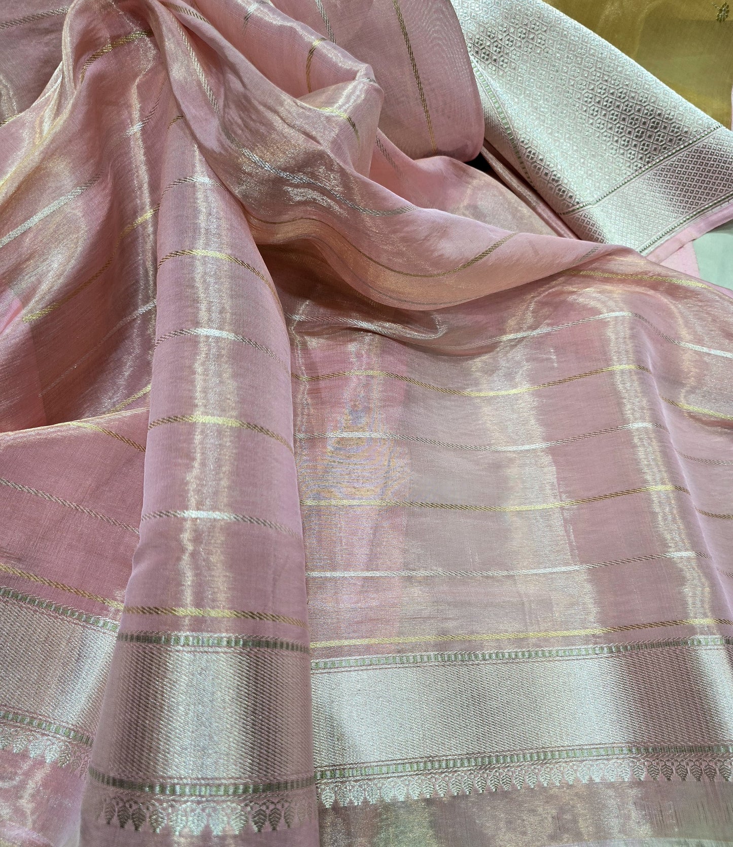 Pink Kora saree ekTara sari blouse Indian sarees SaffronFashion
