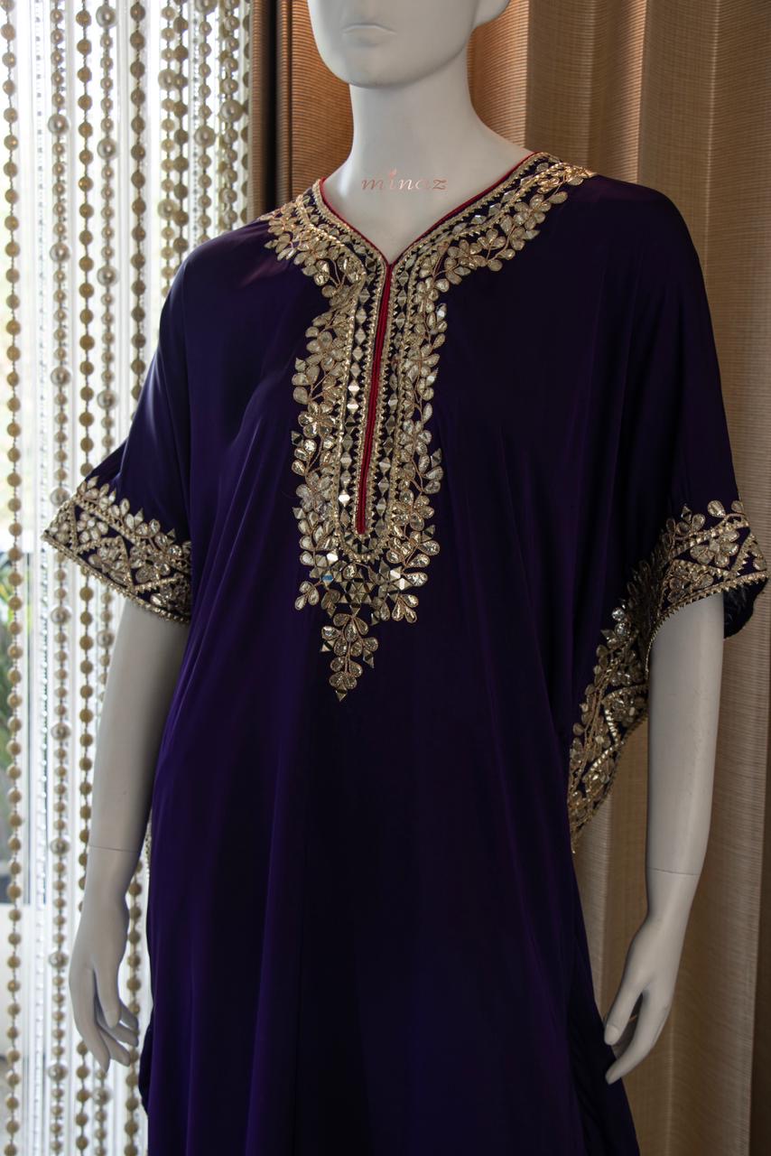 Nihshad kaftan dress stylish kaftan set - Saffronfashionindia