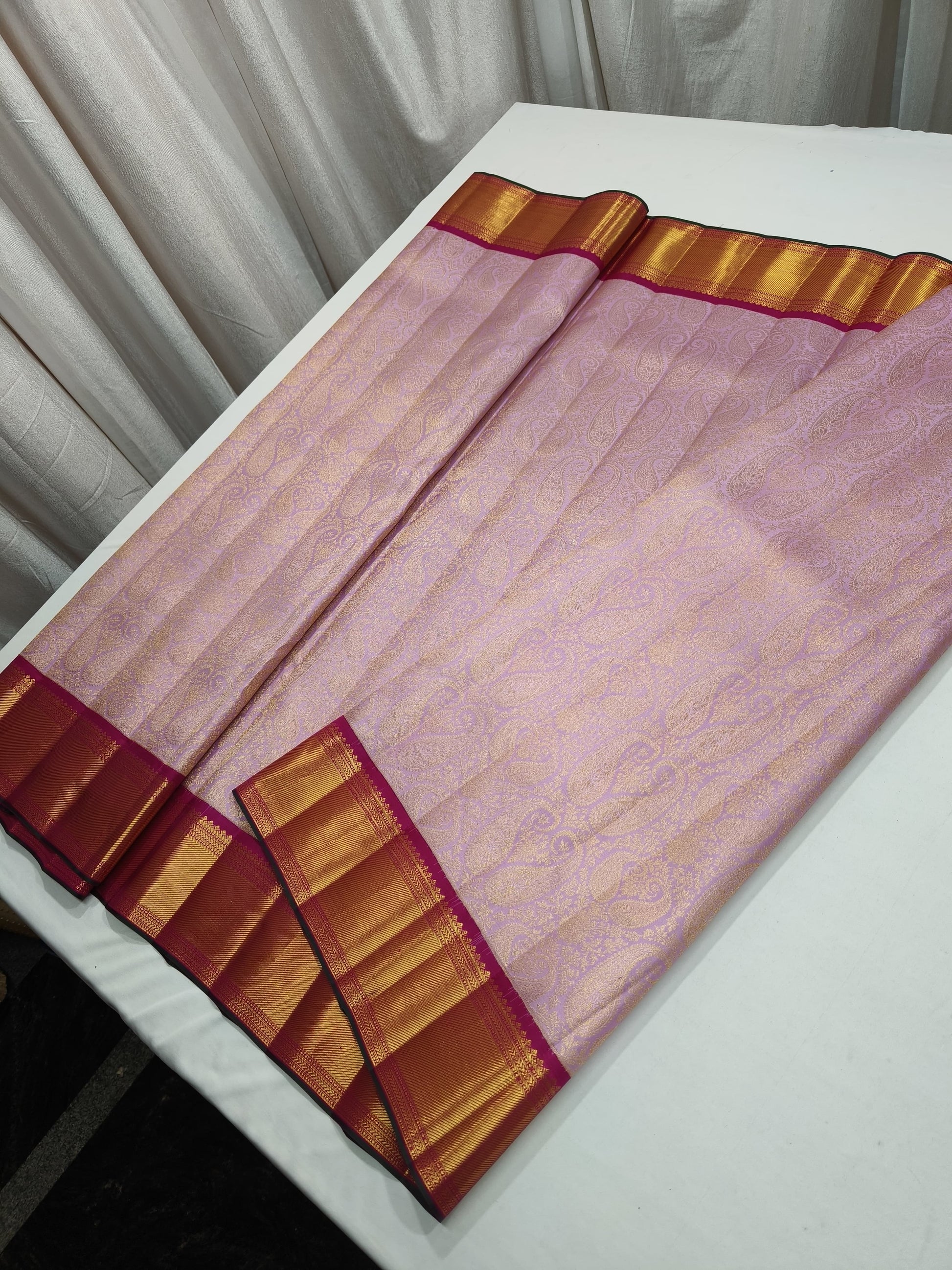 Nishani Pure Kanjeevaram Saree Silk Saree - Saffronfashionindia