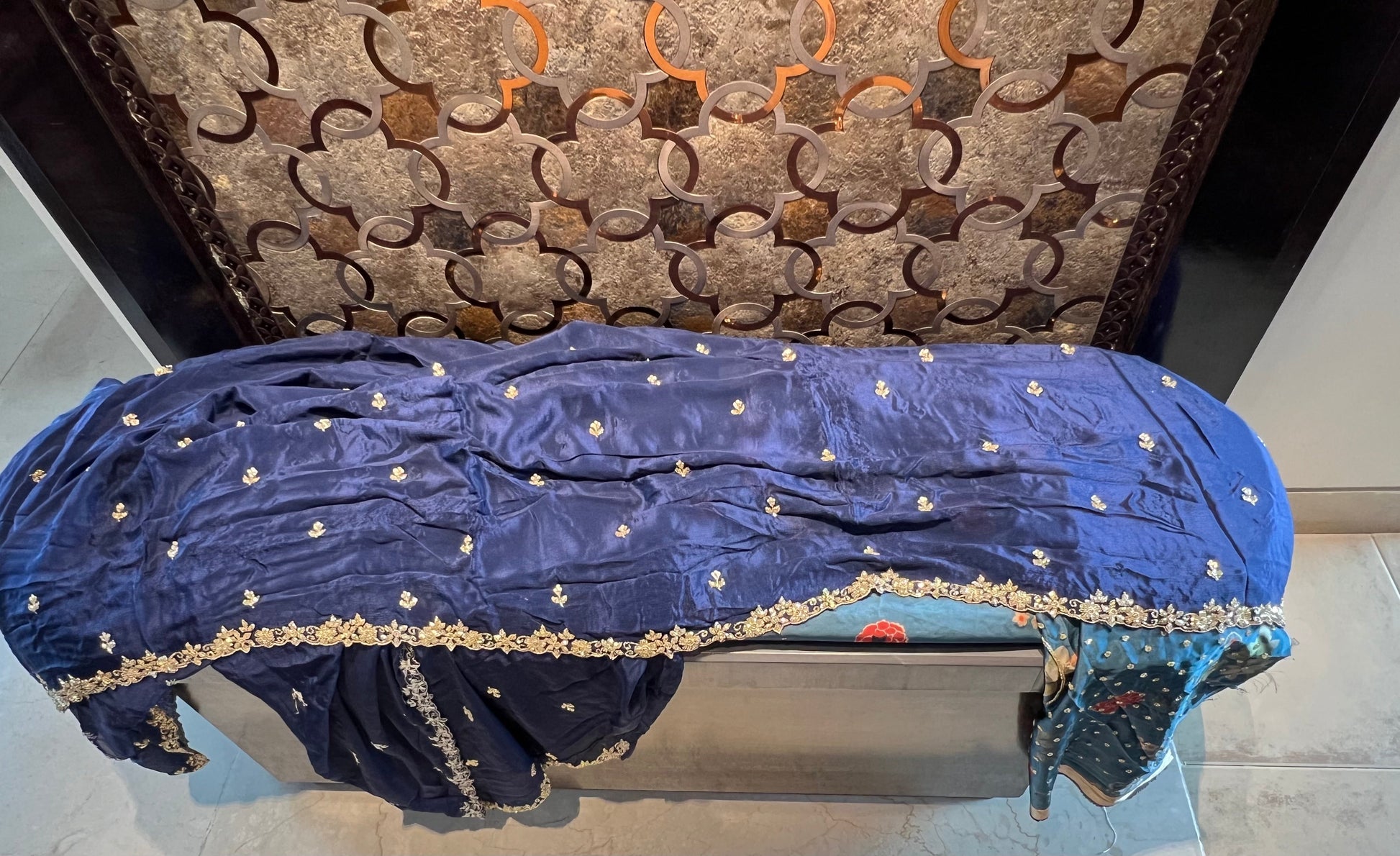 Mivisha zardosi saree blouse women Partywear sarees SaffronFashion