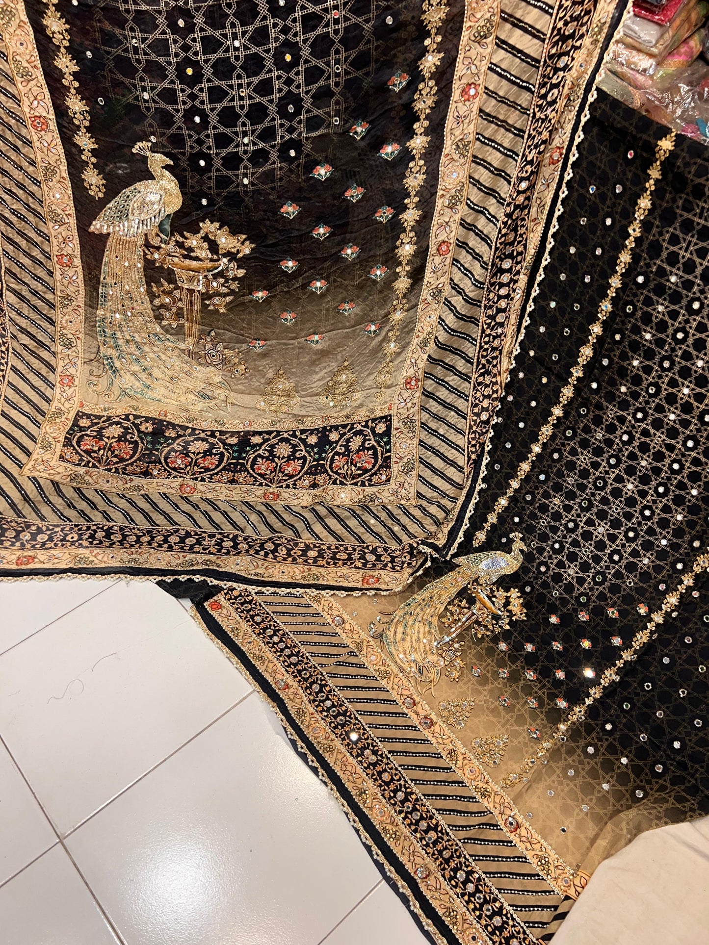 Nishaad crepe salwar suit - Saffronfashionindia