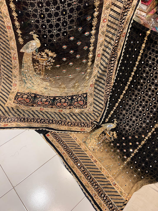 Nishaad crepe salwar suit - Saffronfashionindia