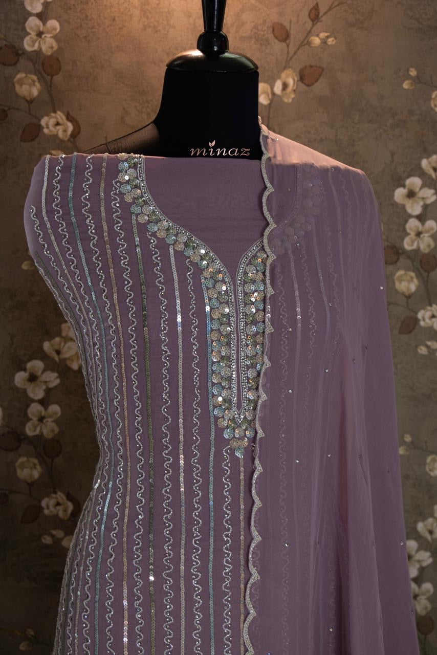 Lumina Organza Salwar Suit Indian Salwar kameez - Saffronfashionindia