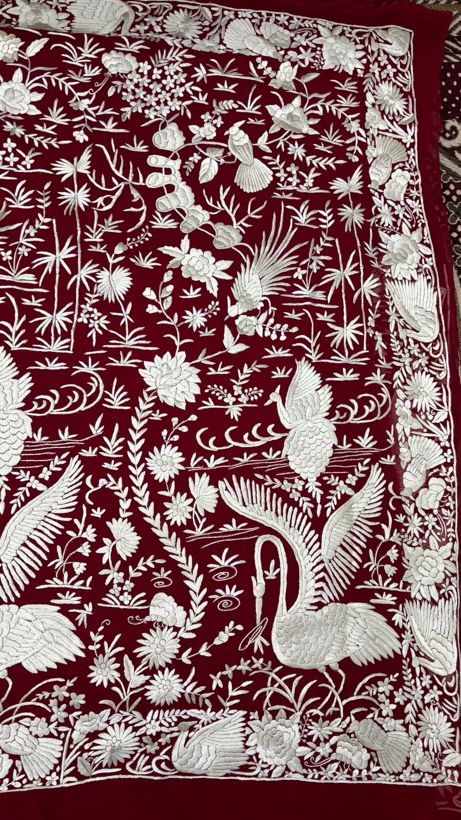 Monvish parsi gara saree Authentic gara saree - Saffronfashionindia