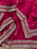 Satin partywear saree reception sarees
