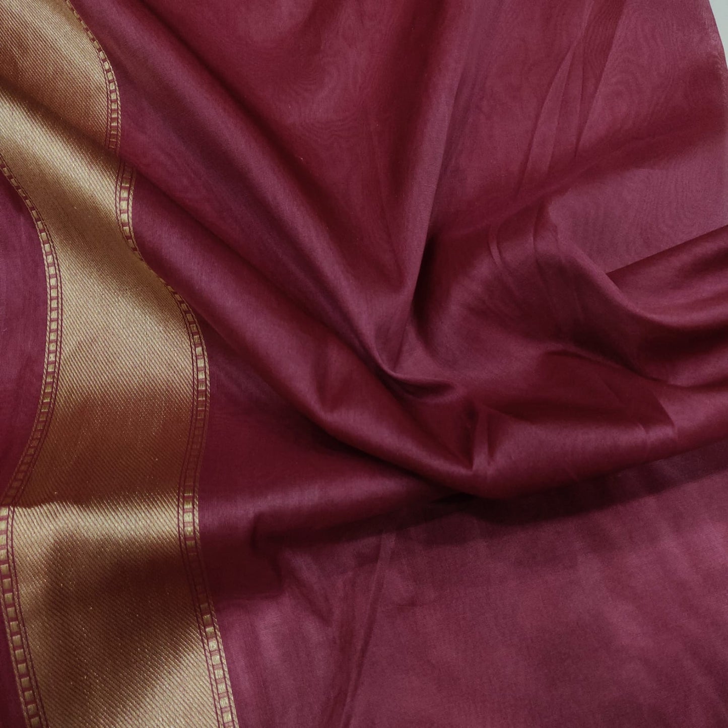 Mohzunrai kora handwoven kadwa saree - Saffronfashionindia