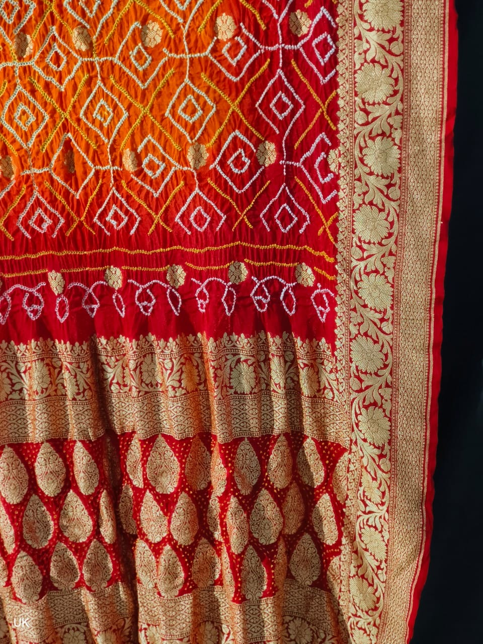 Rajwada Rai Bandhej Dupatta - Saffronfashionindia