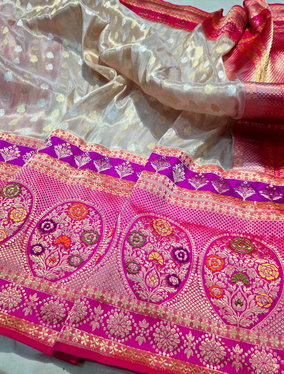 Suvina Banarsi saree katan silk saree Indian sarees