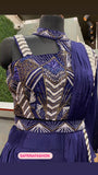 Blue indowestern dress trendy partywear dresses